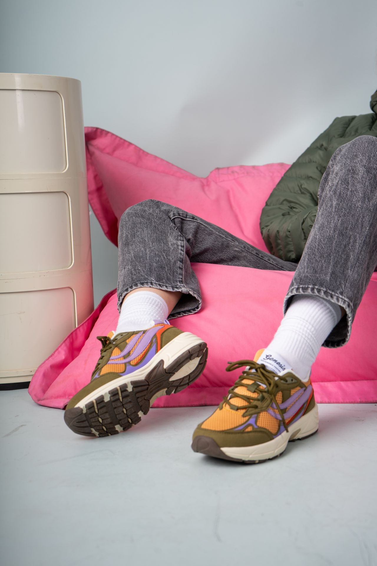 G-ECO '99 MULTICOLORS - Olive/Mustard/Lavender