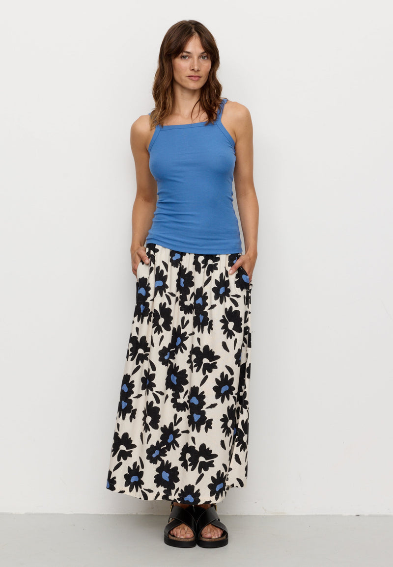 Top à fines bretelles DAISY - Bleu électrique