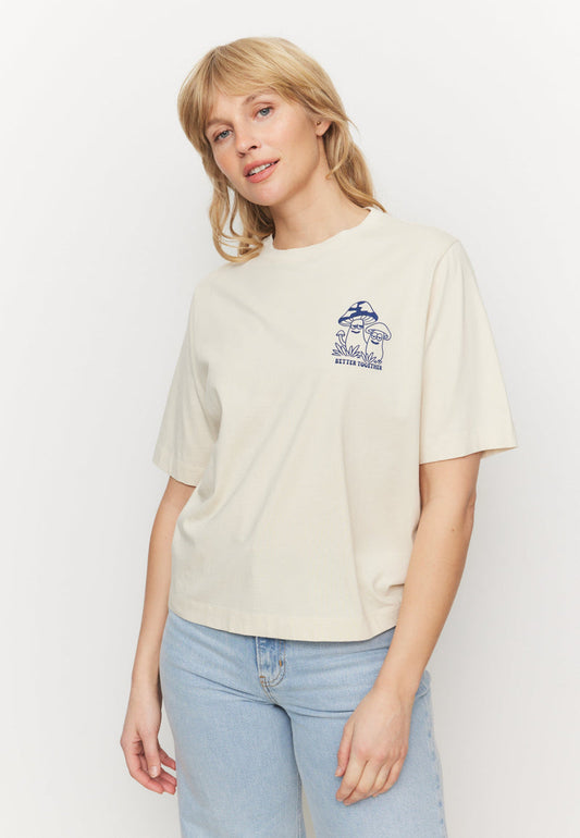T-Shirt AZOLLA BETTER TOGETHER - Blanc cassé