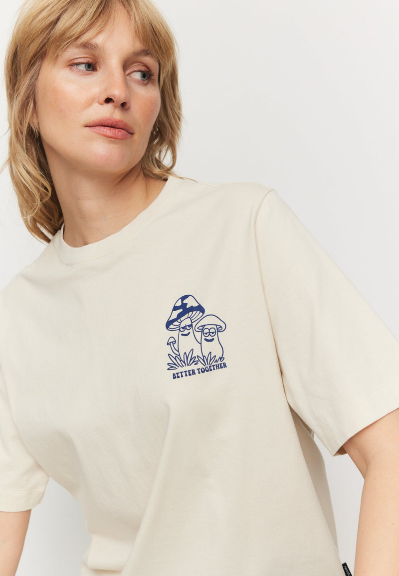 T-Shirt AZOLLA BETTER TOGETHER - Blanc cassé