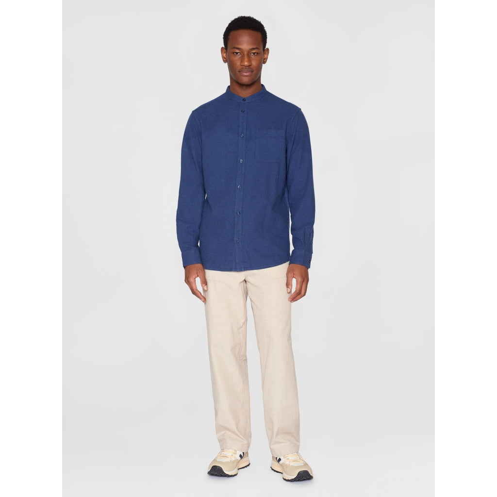 Chemise regular-fit en flanelle - Estate blue