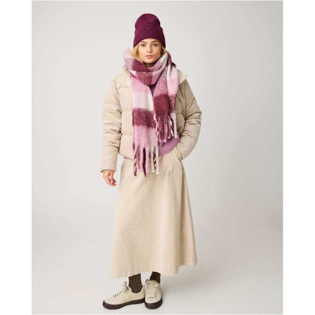 Echarpe 100% recyclée à carreaux (3 coloris disponibles)