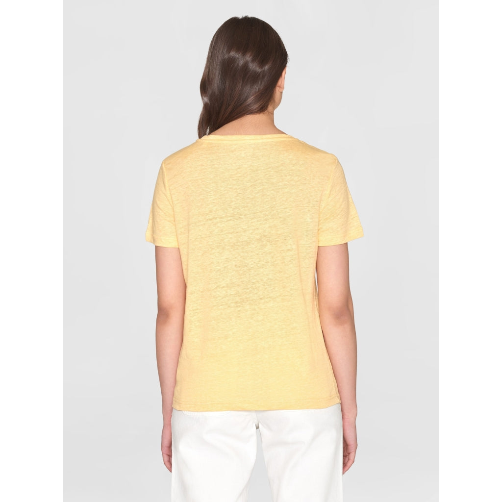 T-shirt en lin - Yellow