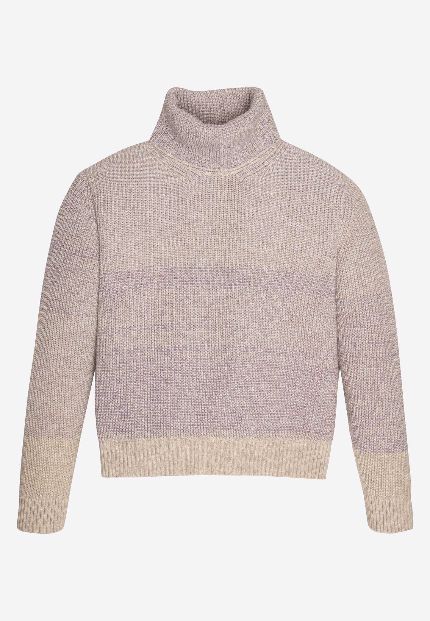 Pull LEMNA greige (avec un fin fil lila)