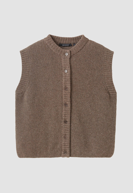 Gilet sans manche GOJI - Brun