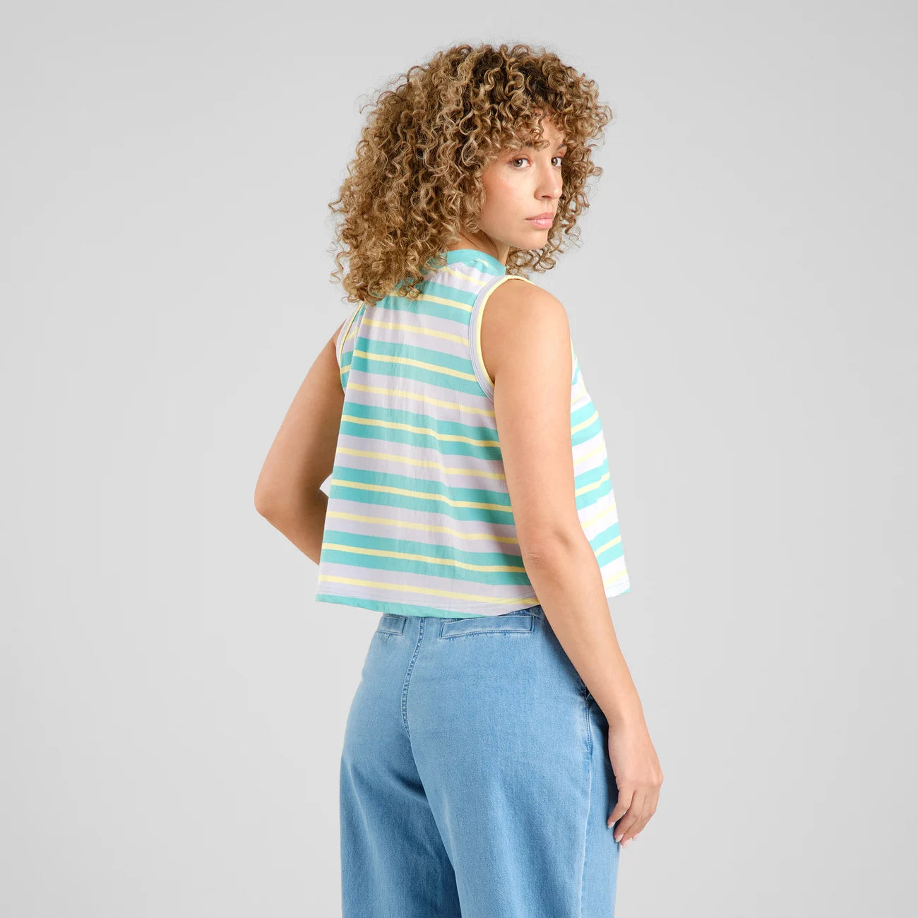 Tank top NAMSOS - rétro ligné multicolors