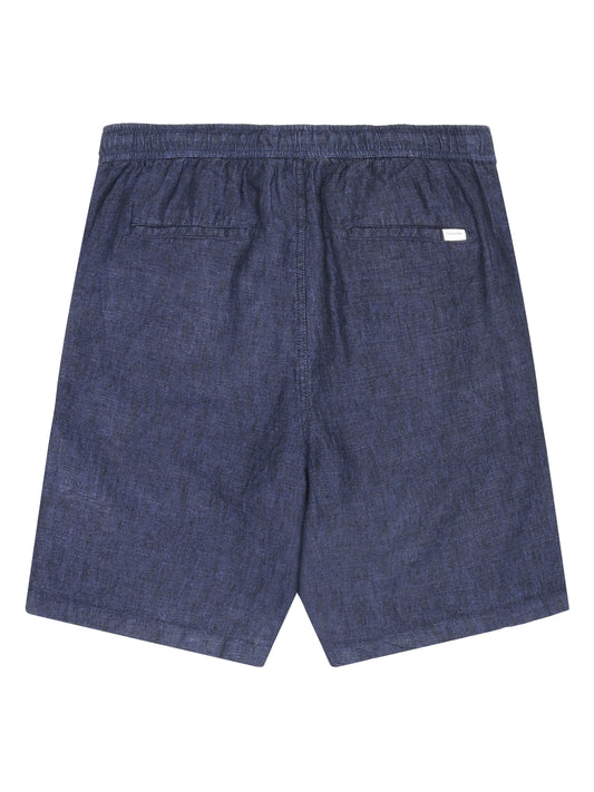 Short en lin FIG - Bleu total éclipse