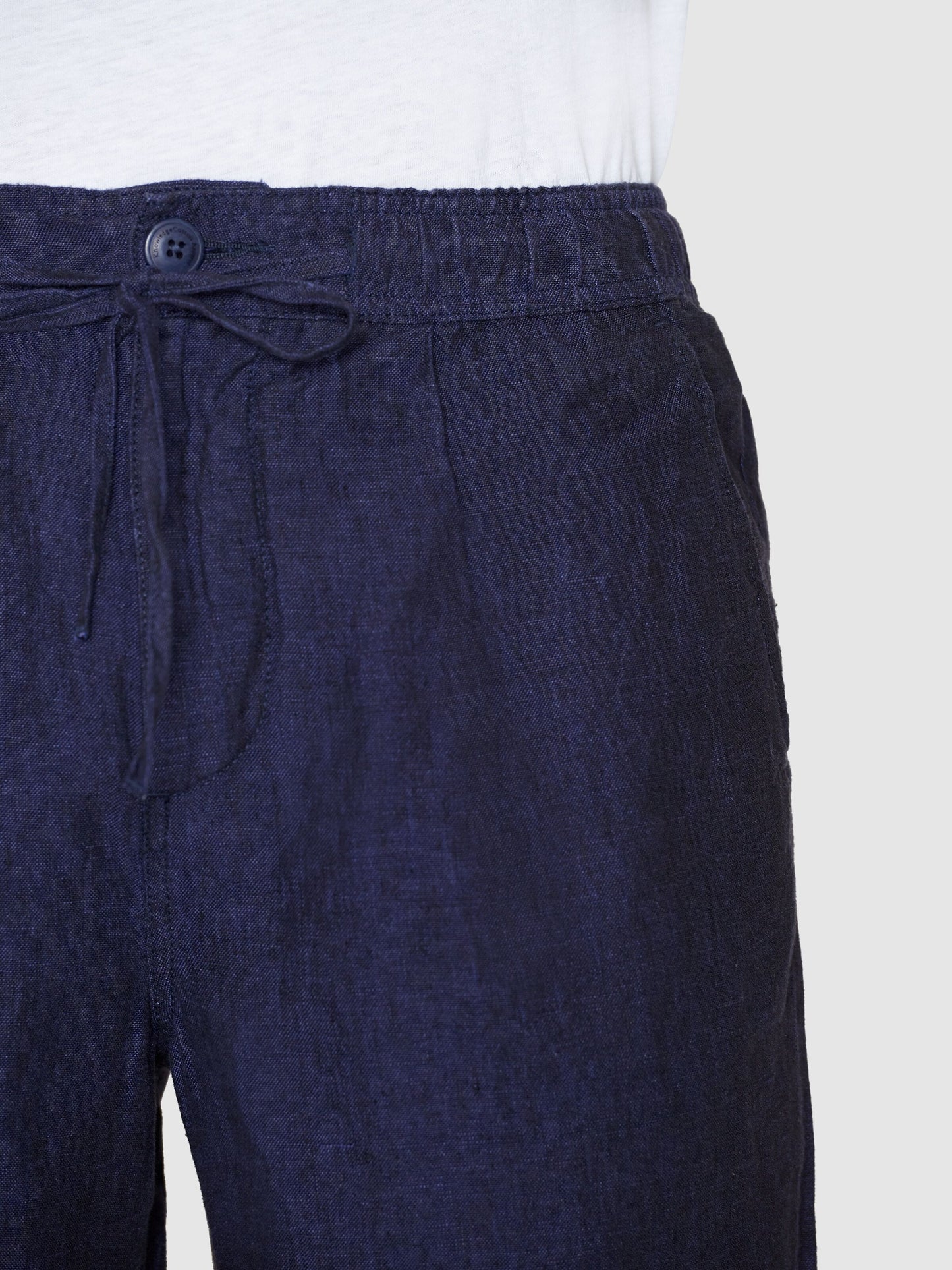Short en lin FIG - Bleu total éclipse