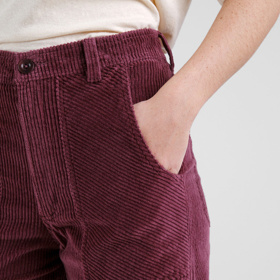 Pantalon VARA en velours - Figue