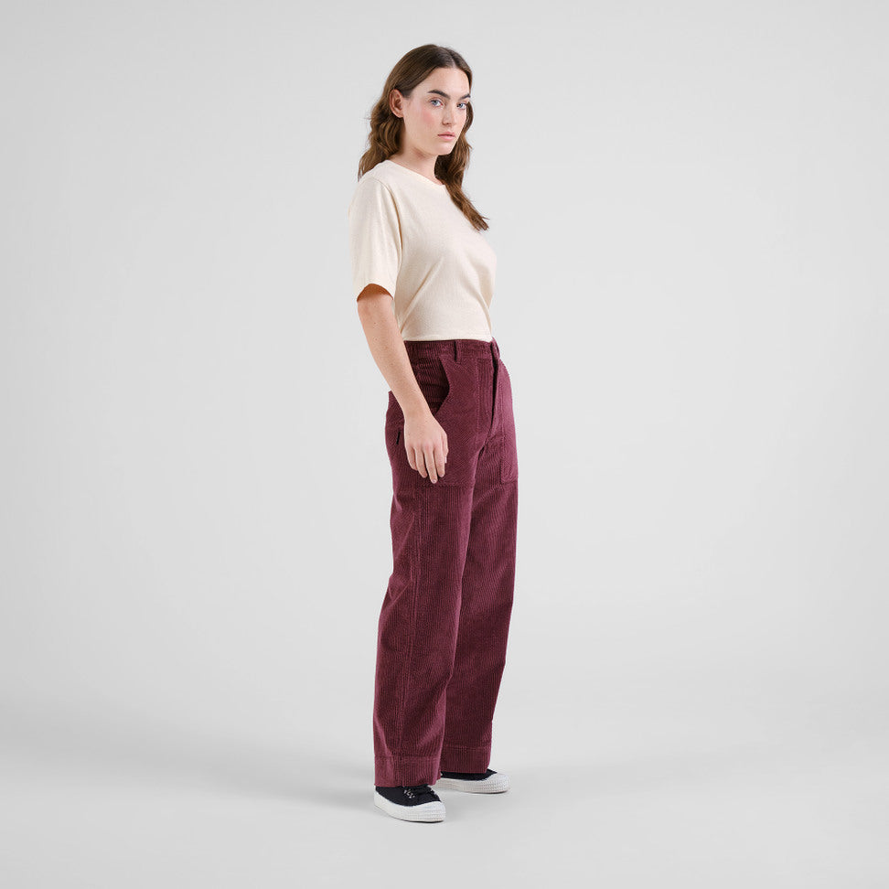 Pantalon VARA en velours - Figue
