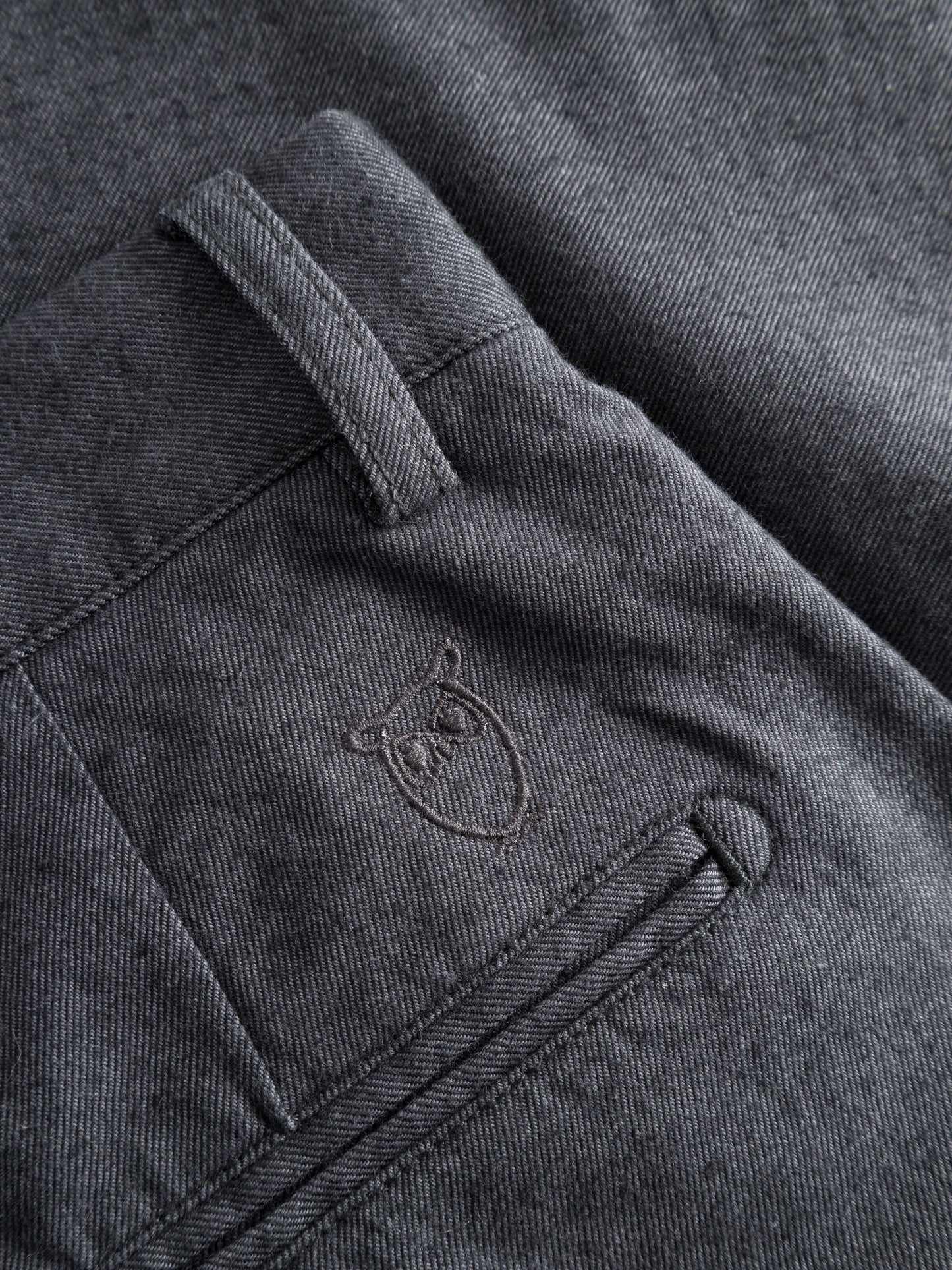 Chino CHUCK flannel Gray Pinstripe