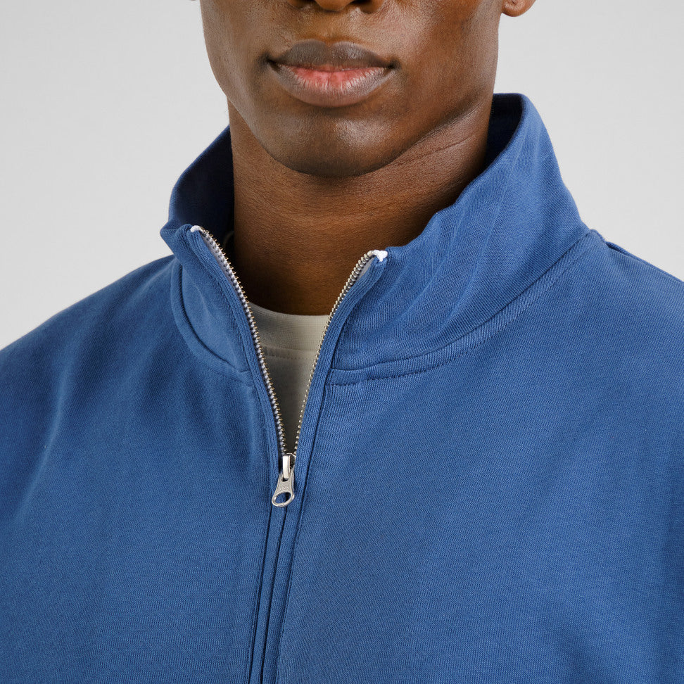 Sweat SANDVALLA (half zip / camionneur) - Bleu