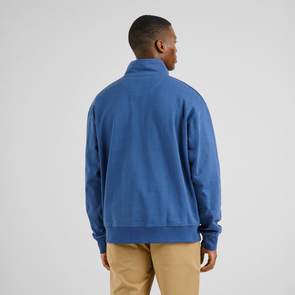 Sweat SANDVALLA (half zip / camionneur) - Bleu