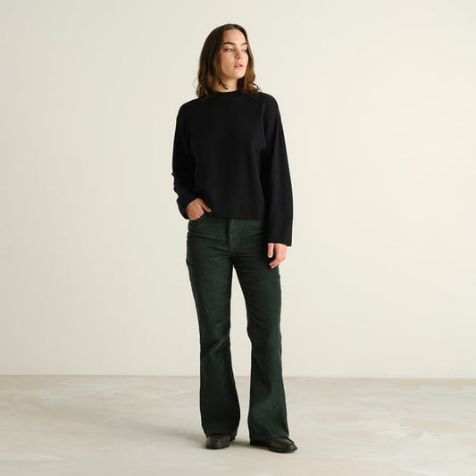Pantalon RYDA en velours côtelé - Vert sapin
