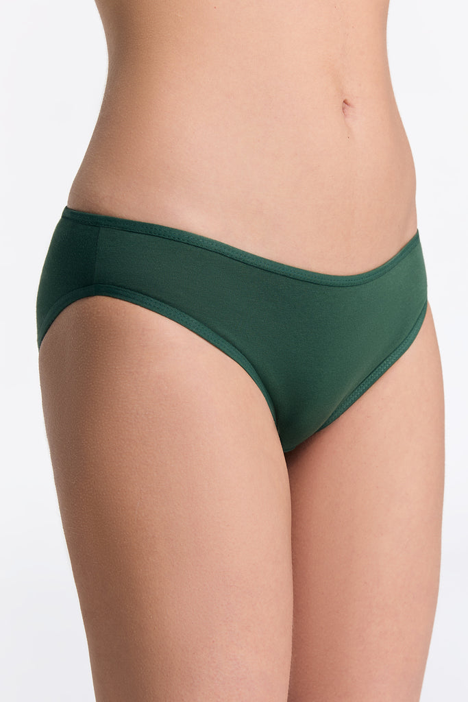 Culotte classique en coton biologique - Vert sapin