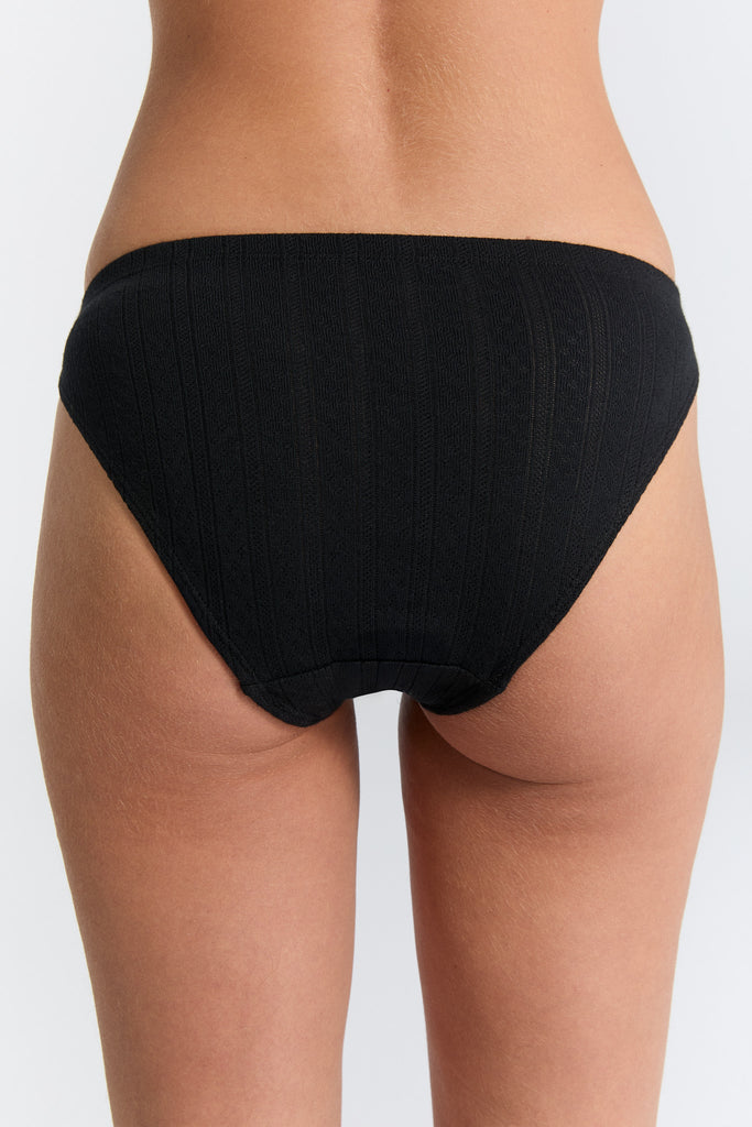 Culotte Jacquard en coton biologique - Noire