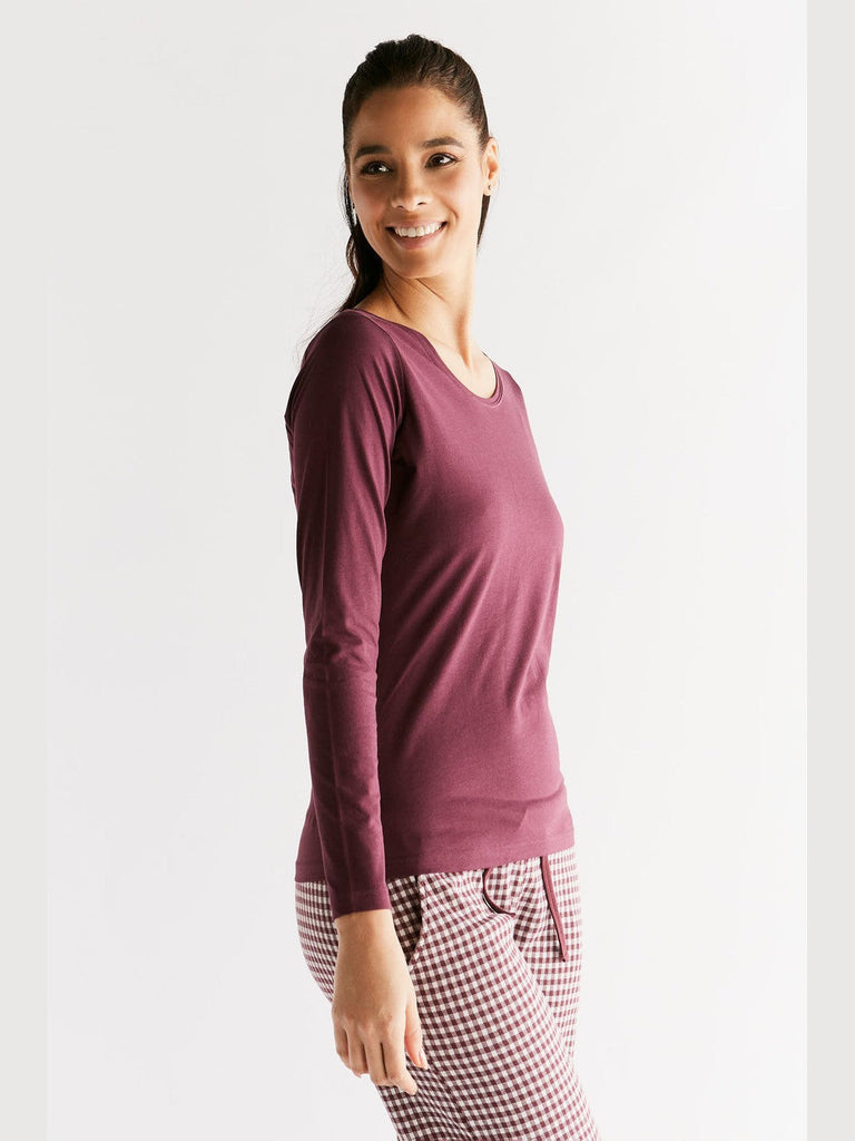 Ensemble pyjama pour femme - Aubergine