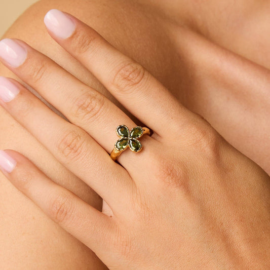 Fausta Bague | Bijou Cadeau en Or Imperméable