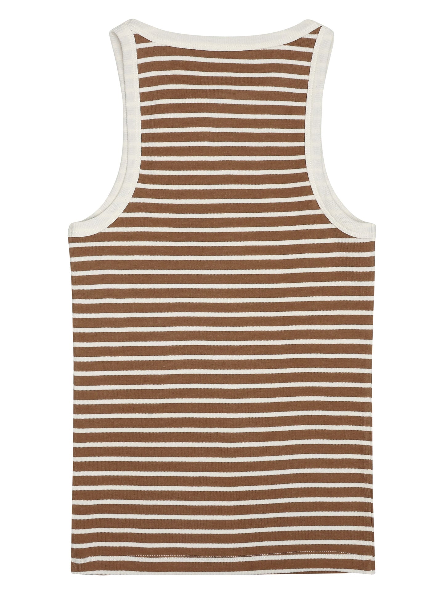 Top RACER rib - ligné marron