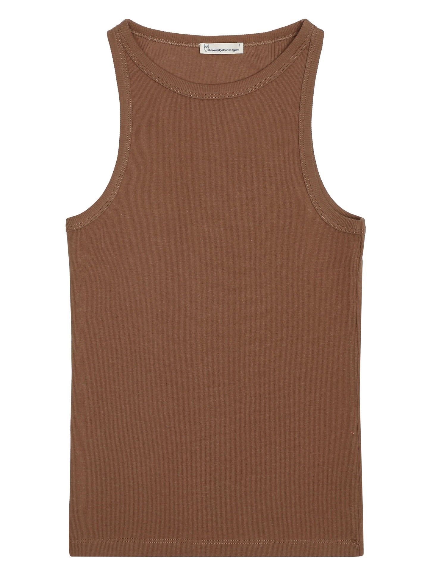 Top RACER rib - marron
