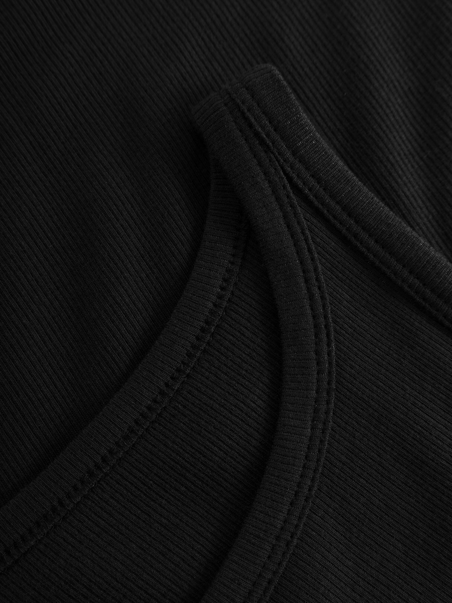 Top RACER rib - noir