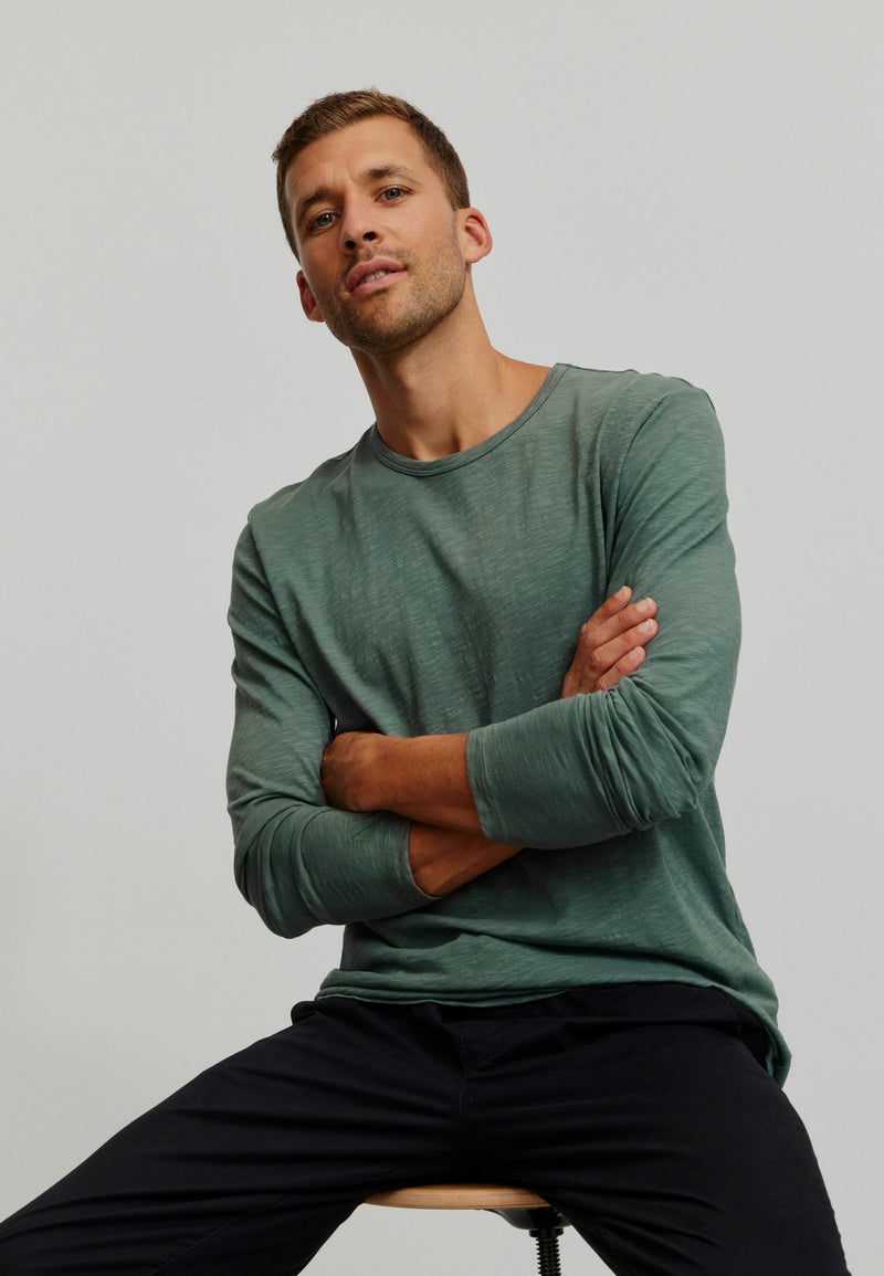 T-Shirt à manches longues MACA - Vert sauge