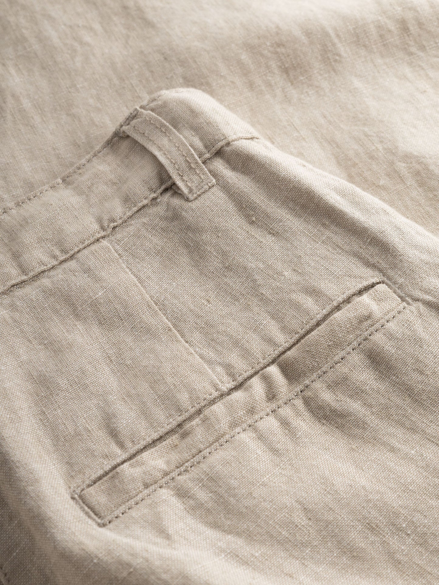 Pantalon ample POSEY en lin - beige