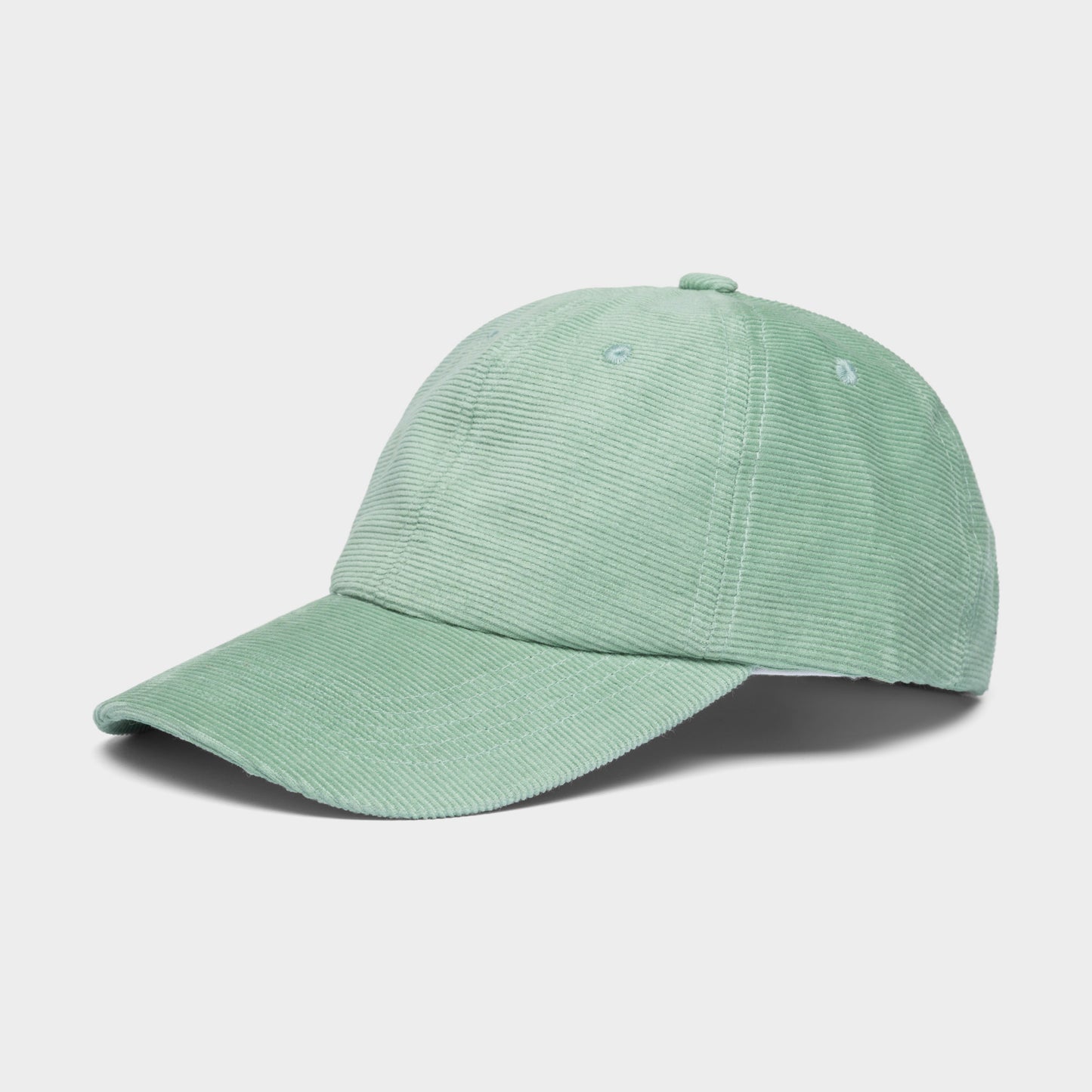 Casquette en velours côtelé vert sauge