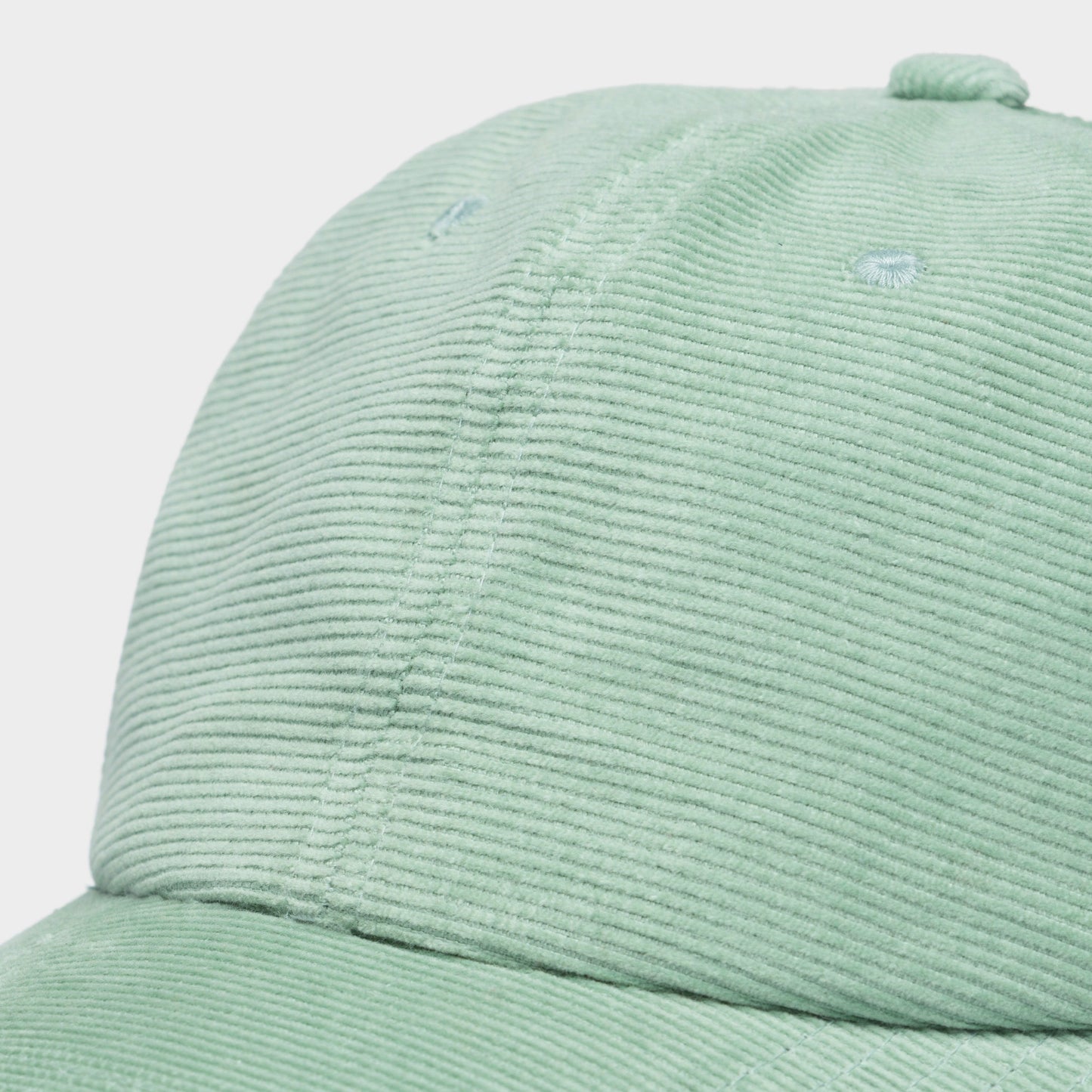 Casquette en velours côtelé vert sauge