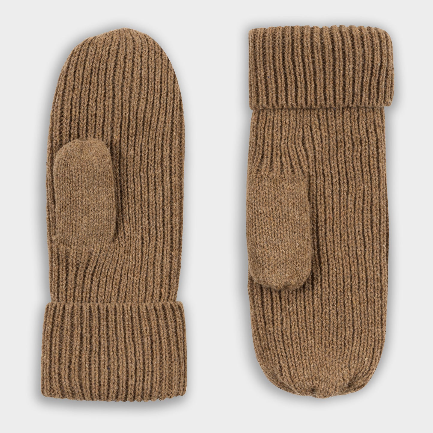 Moufles en laine Camel