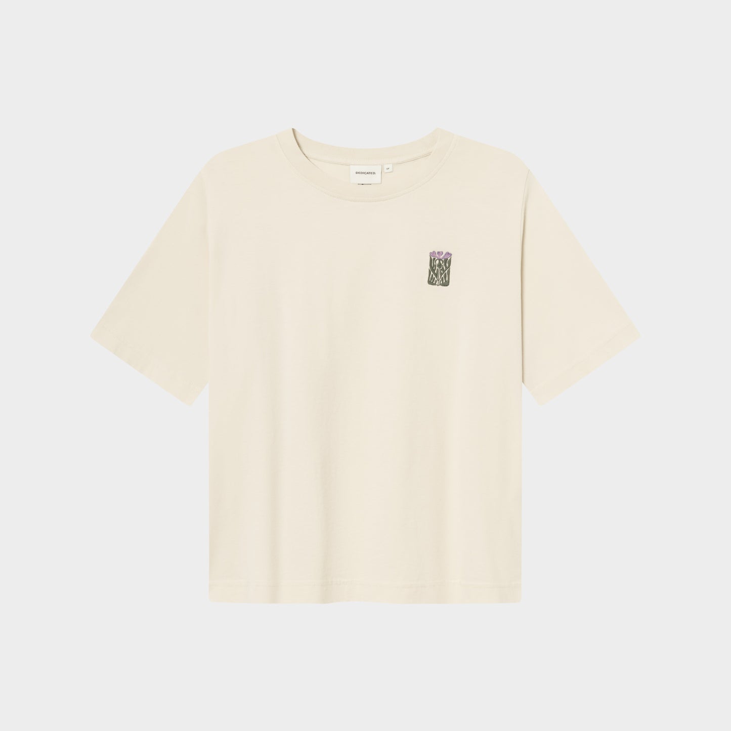 T-shirt Vadstena broderie florale poitrine