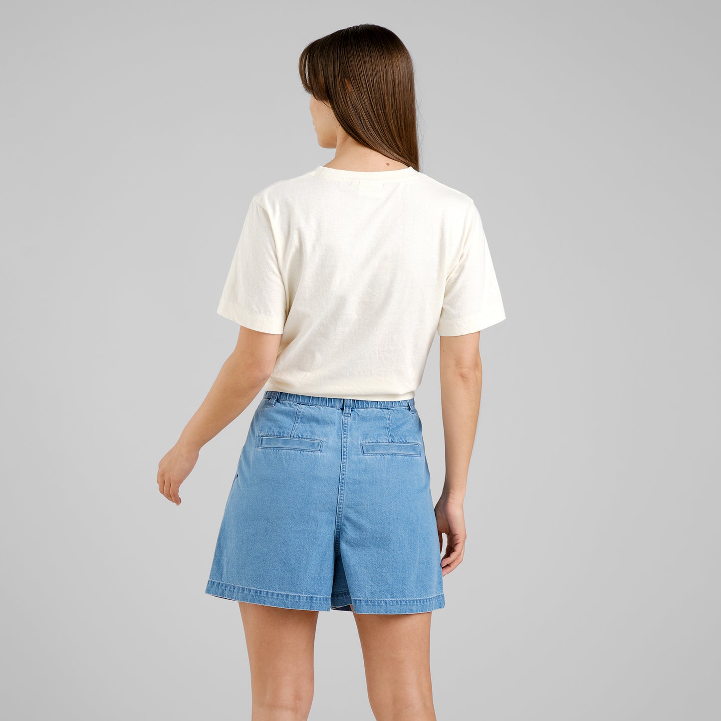 Short DJUPVIK - Denim light blue