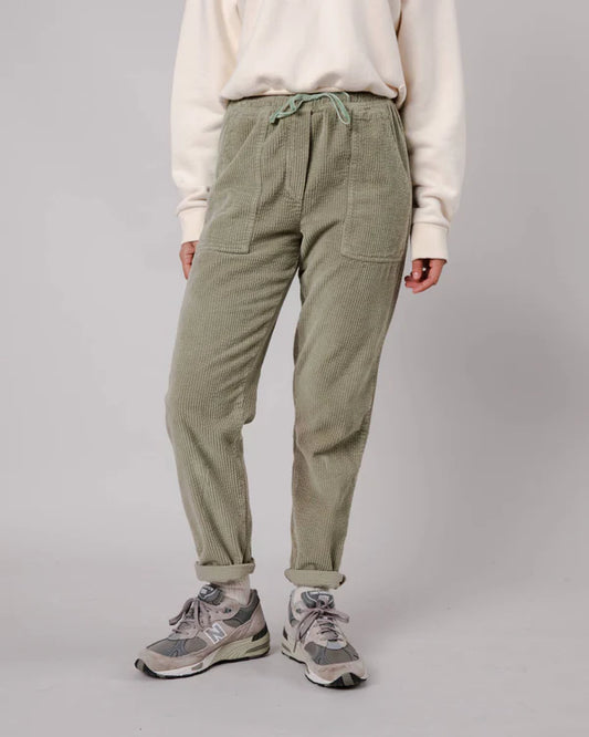 Patch Pocket Corduroy Pant Pale Green