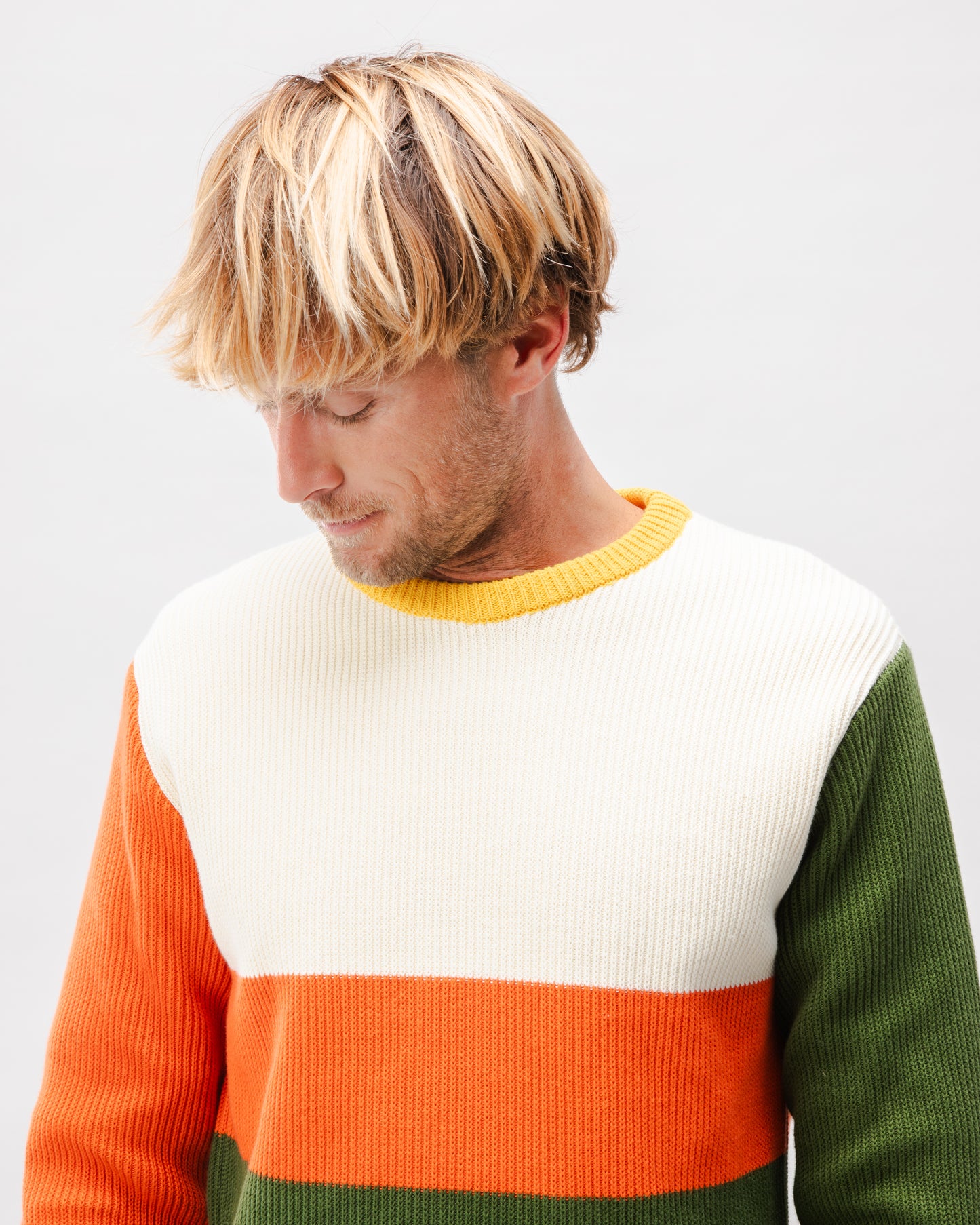 Pull block colors en coton