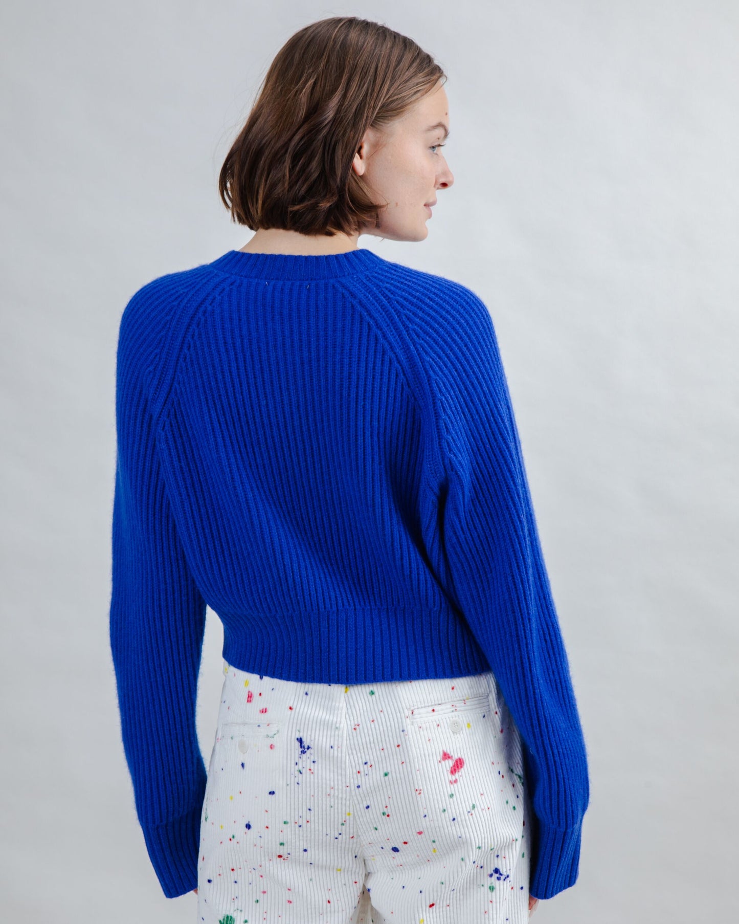 Cardigan cropped - Blue Klein