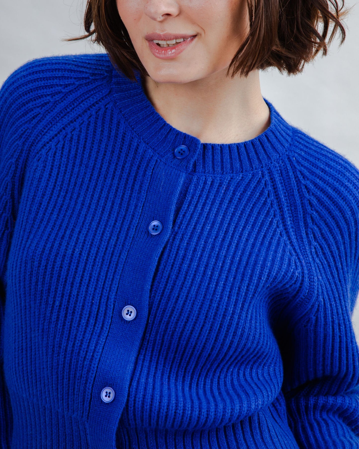 Cardigan cropped - Blue Klein