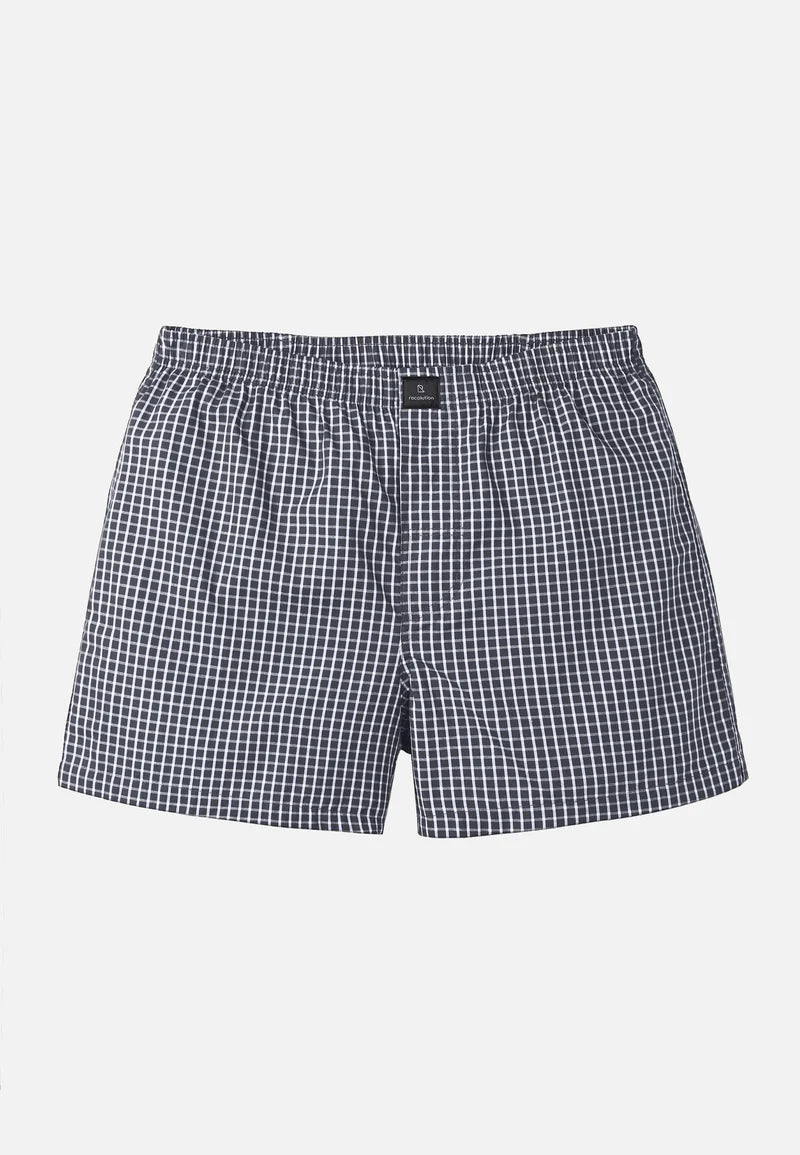 Caleçon américain AMARGO check - dark grey