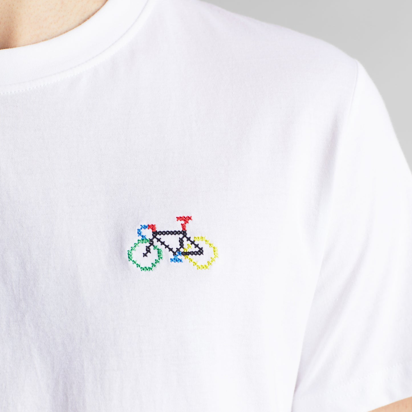 T-shirt Stockholm Bike White