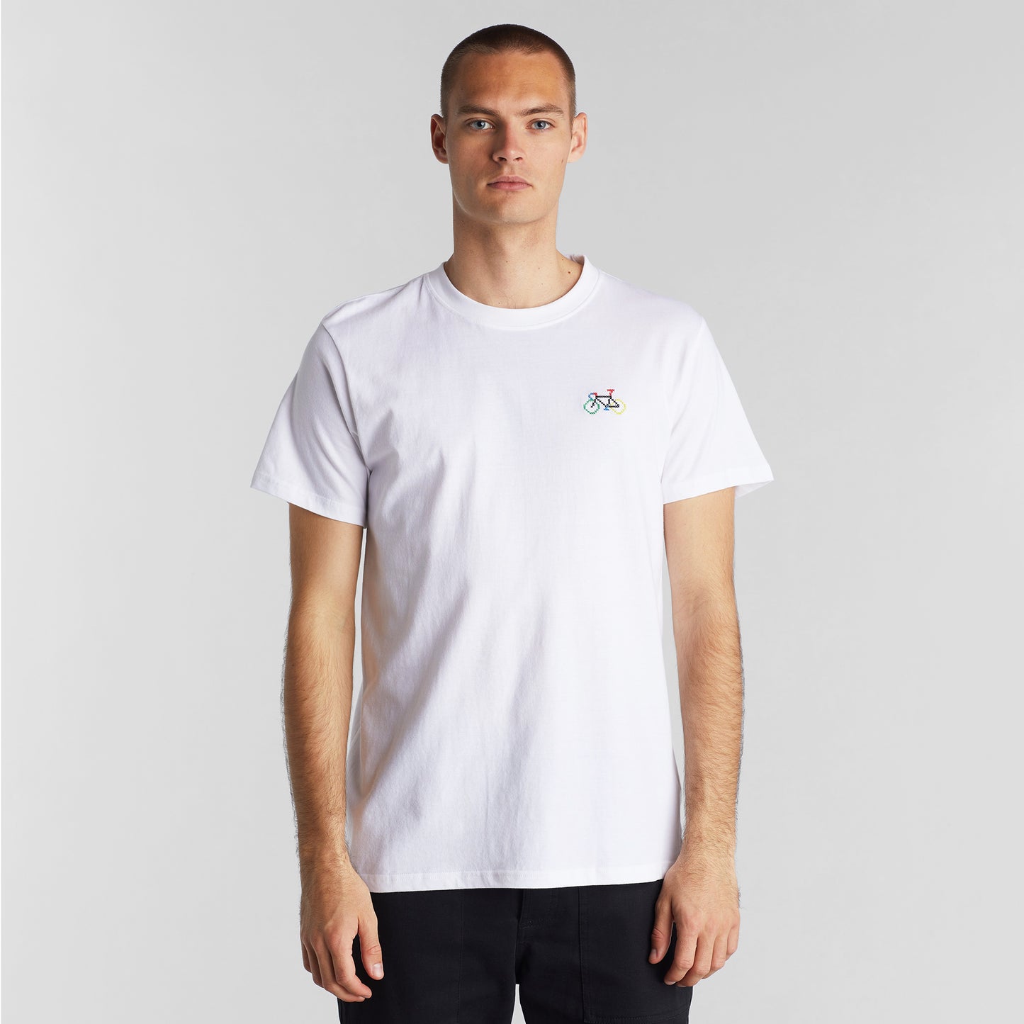 T-shirt Stockholm Bike White