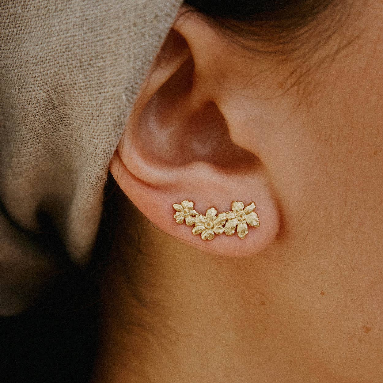 Boucles d'oreilles Rosaria | Bijoux en or, cadeau imperméable