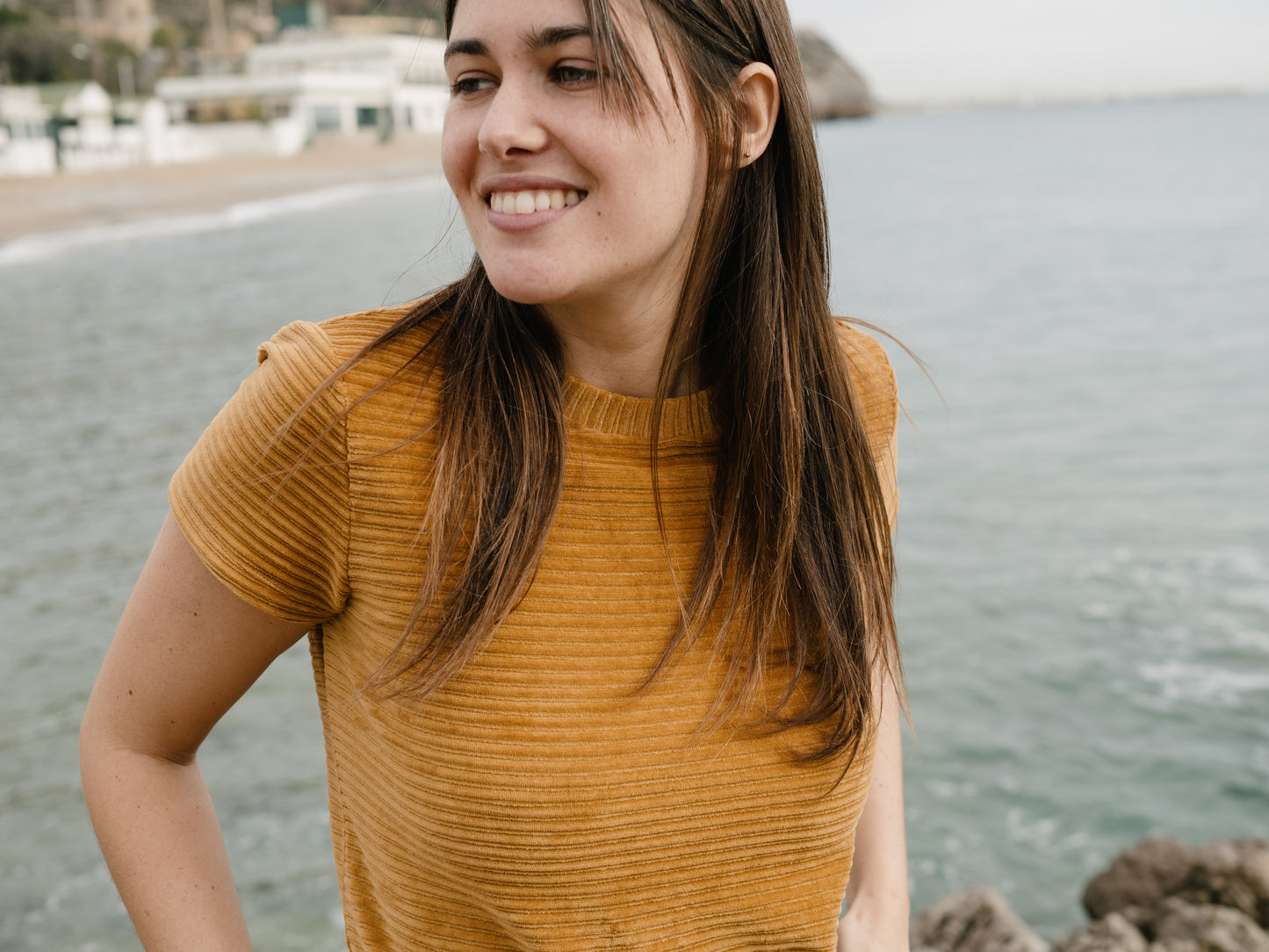 ARIADNA - T-shirt moutarde