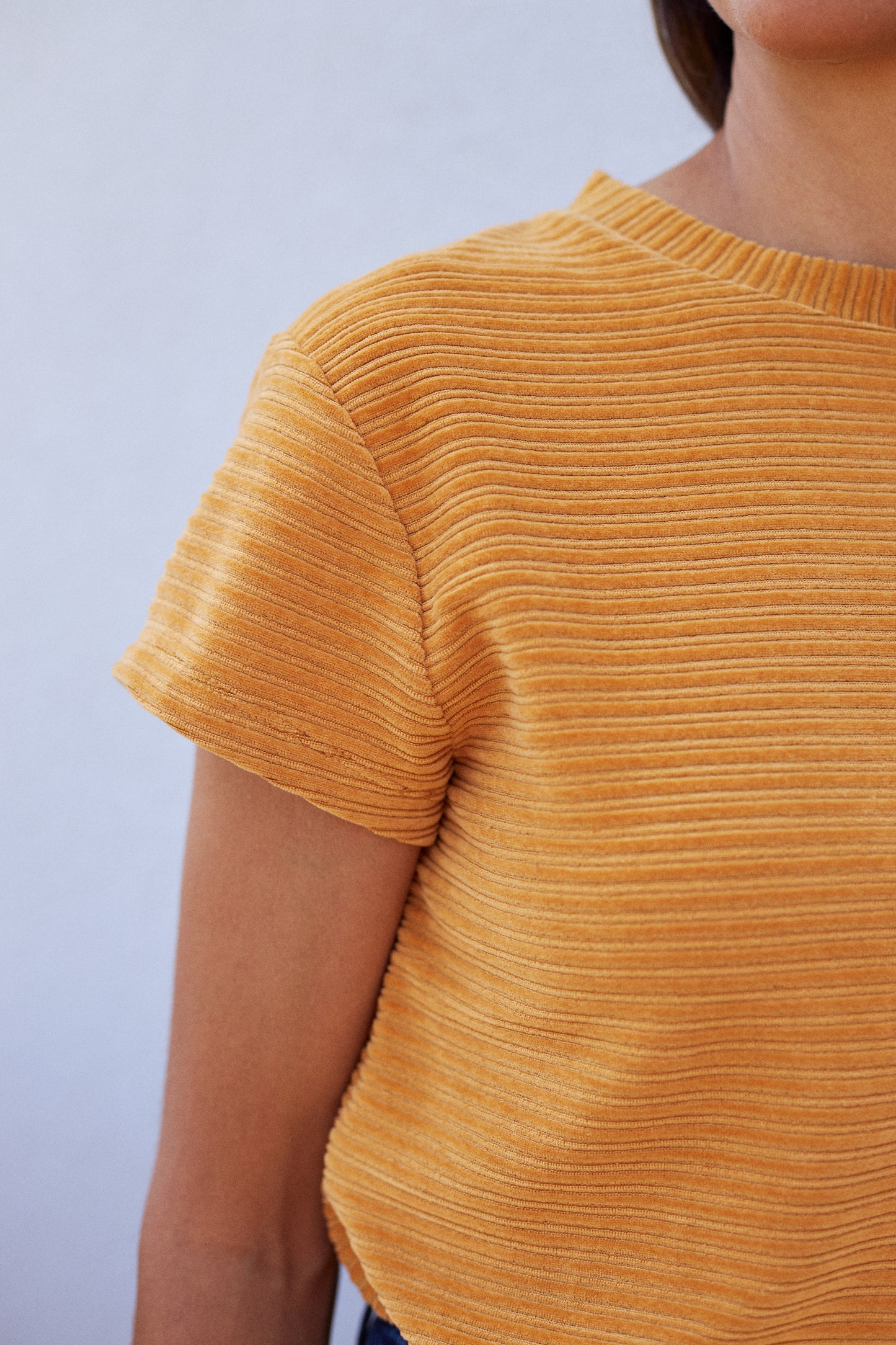 ARIADNA - T-shirt moutarde