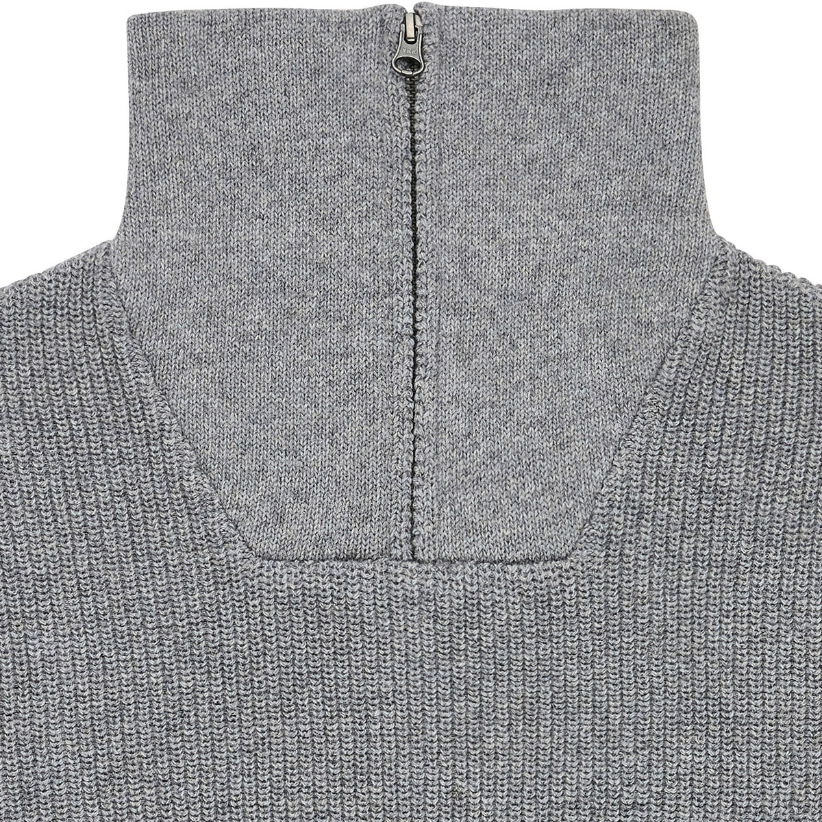 Pull ligné col haut ELKANO zinc
