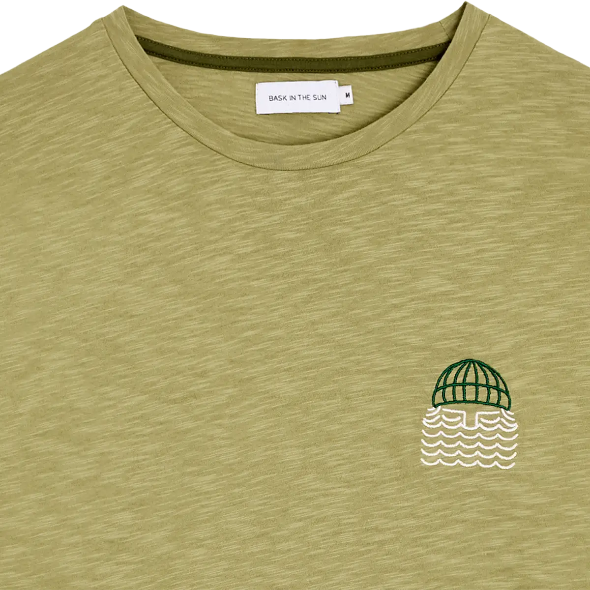 T-shirt TO THE SEA (broderie barbu) - Vert