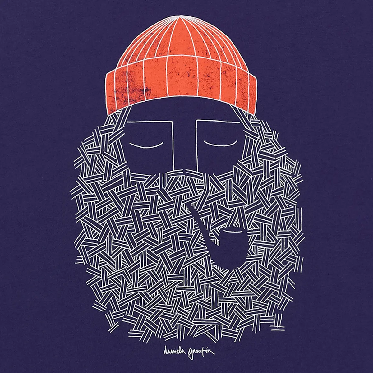 T-shirt SMOKING PIPE - Indigo