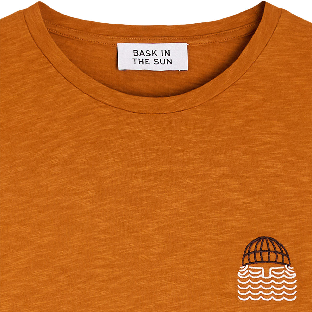 T-shirt TO THE SEA (broderie barbu) - caramel