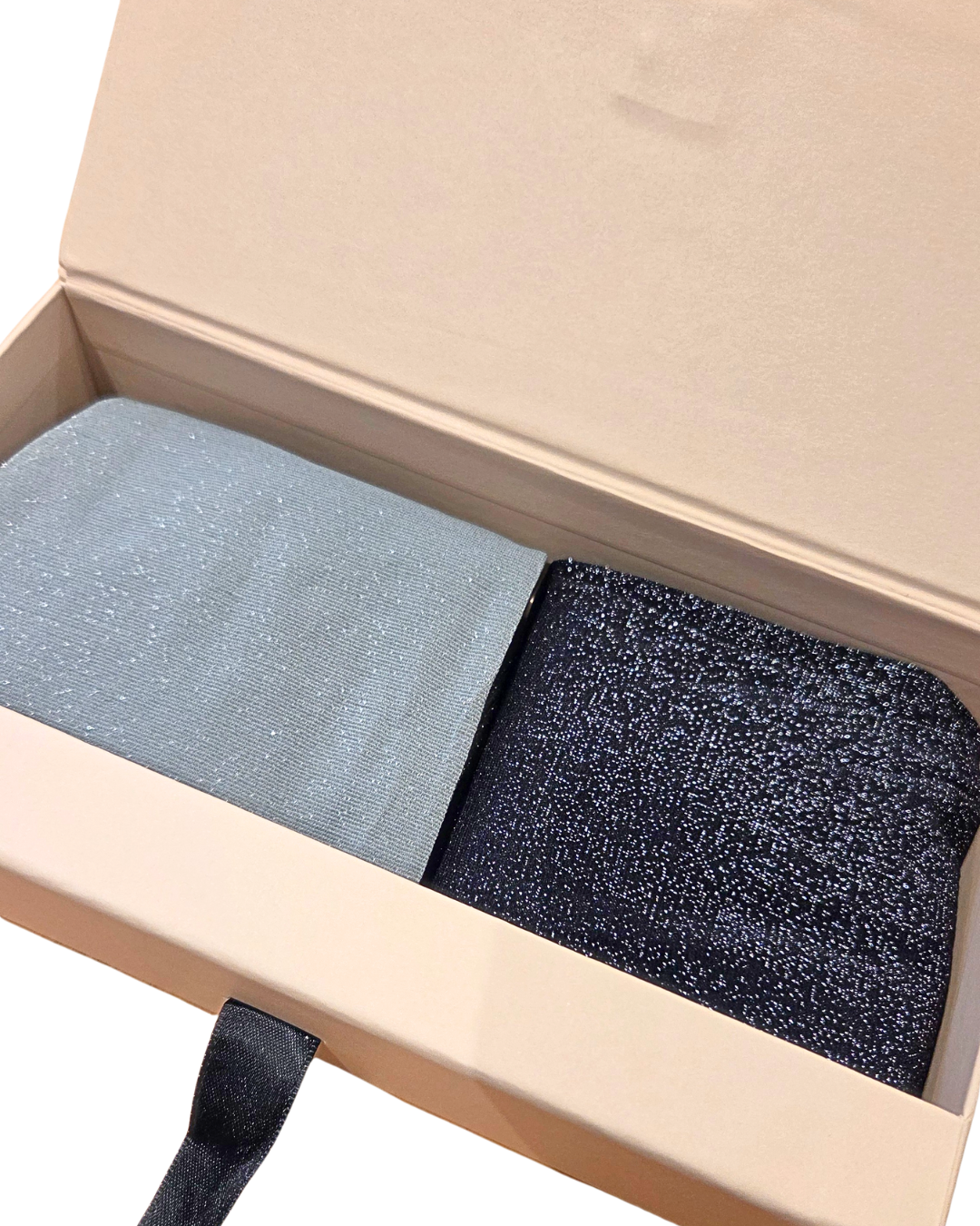 Gift box - 2 paires de chaussettes scintillantes - taille unique