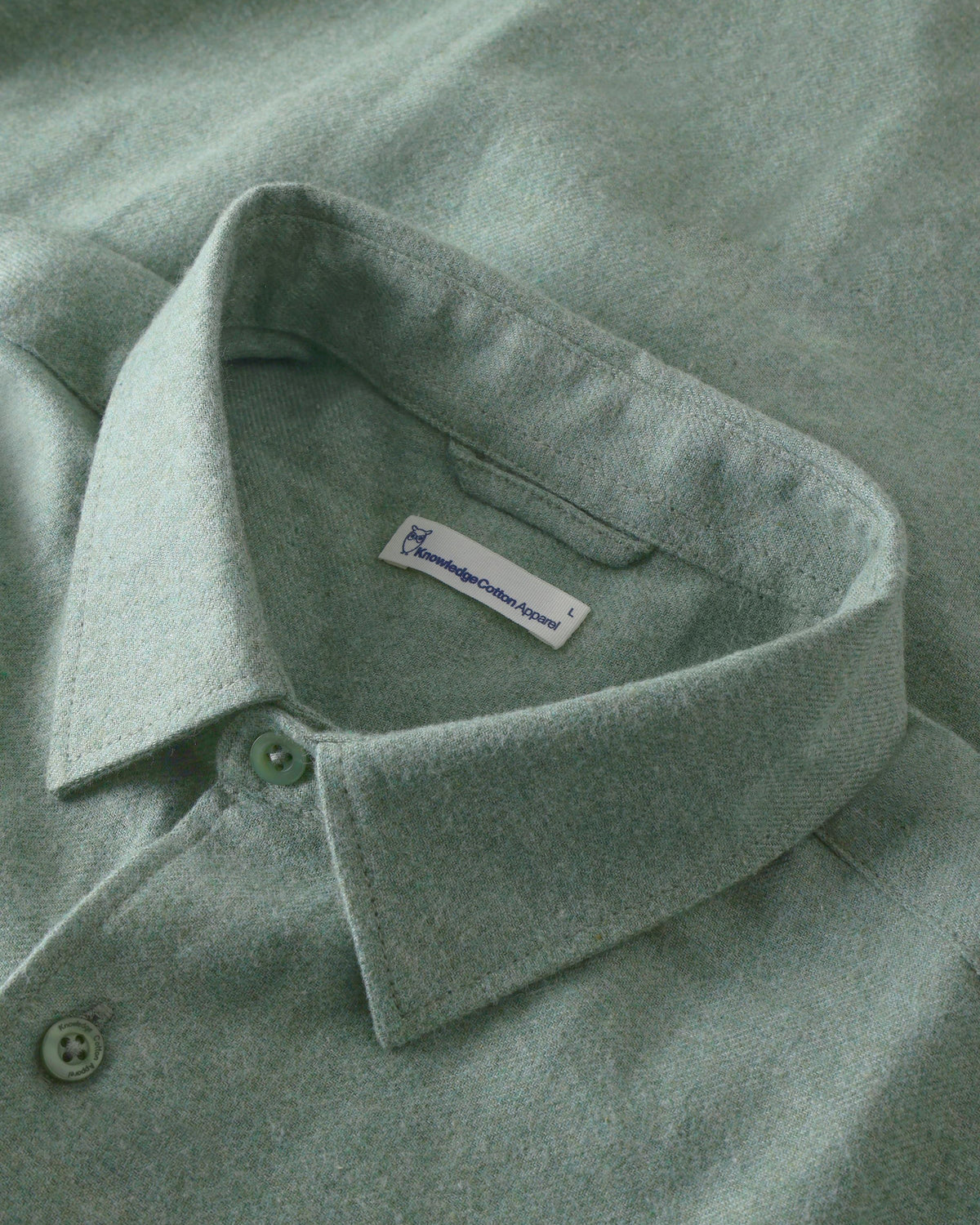 DUNE REGULAR FLANNEL SHIRT - LILY PAD