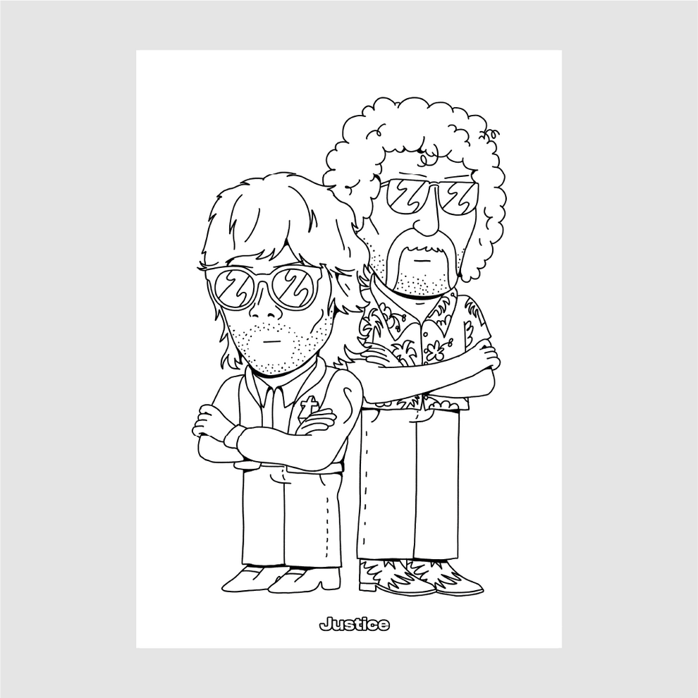 French Touch coloriage - Music Sounds Better With Us