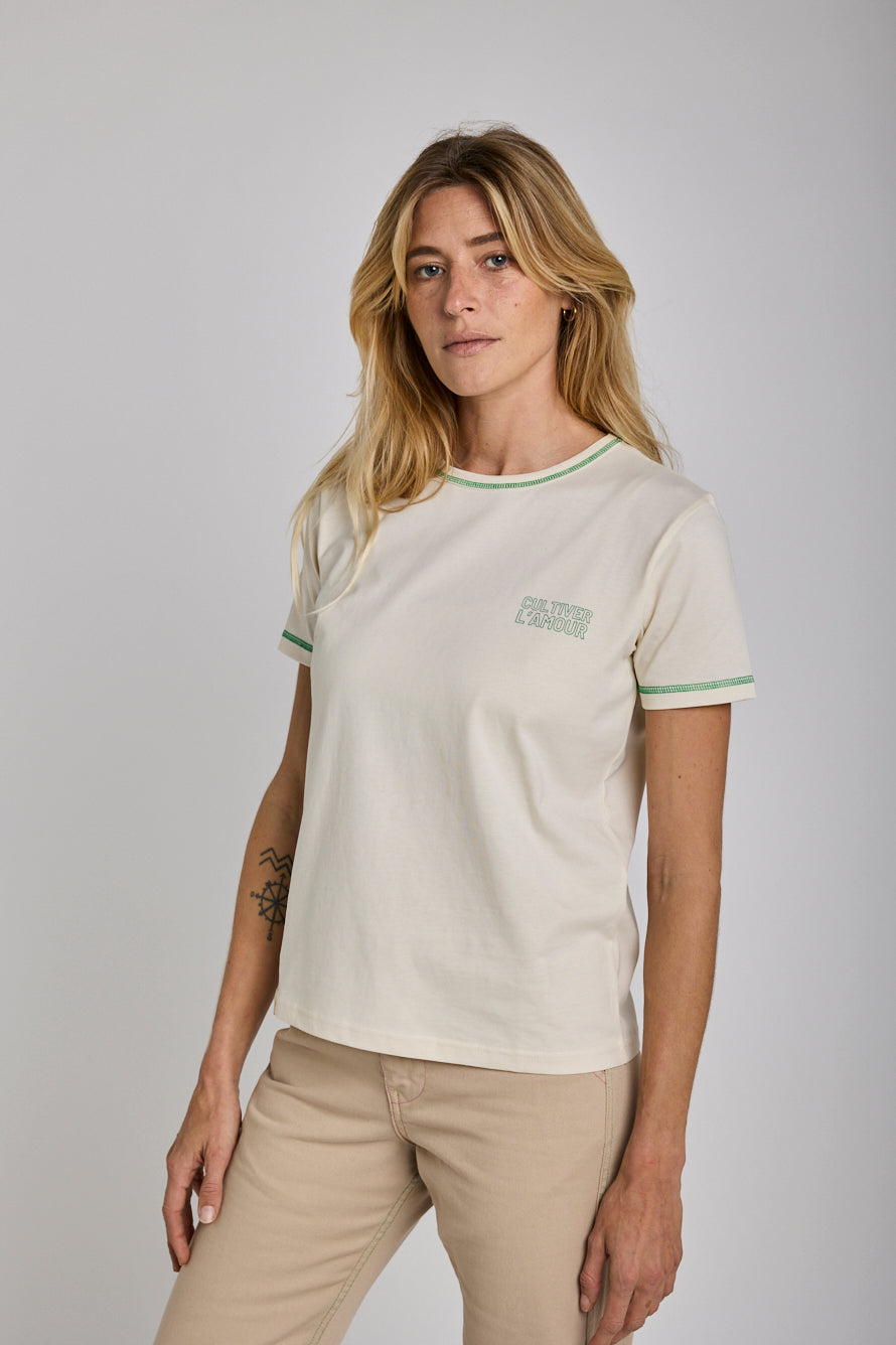 T-shirt CAMAÏEU - vert